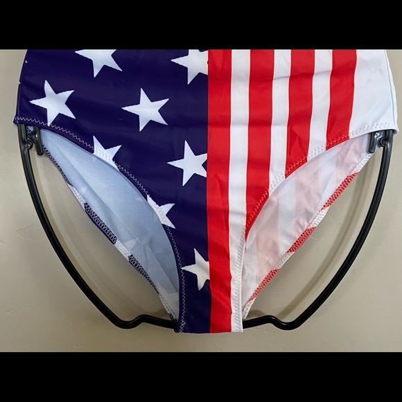 NEW Tuonroad American Flag Prints Women One Piece Swimsuit Bath Suit SM,L,XL,XXL - Picture 9 of 11